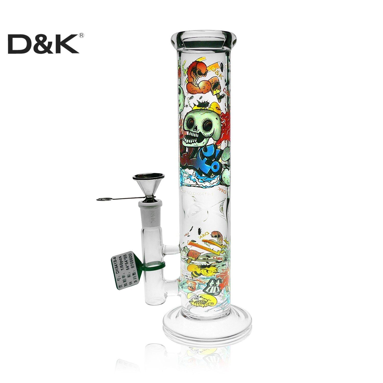 D&K 10.24 Inch Honeycomb Straight Perc Glass Bong – D&K Smoking Set