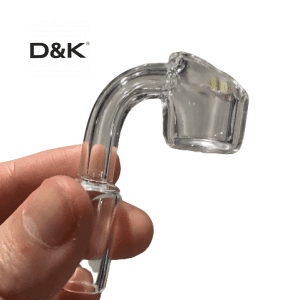 D&K 14mm Glass Bong Slide Rainbow Color Metal Joint Piece For